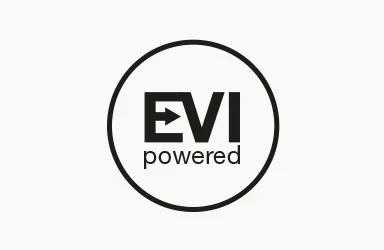 EVI powered icon for enhanced vapor injection heat pump technology.