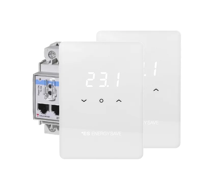 Electricity meter and ES wireless thermostat as examples of accessories.